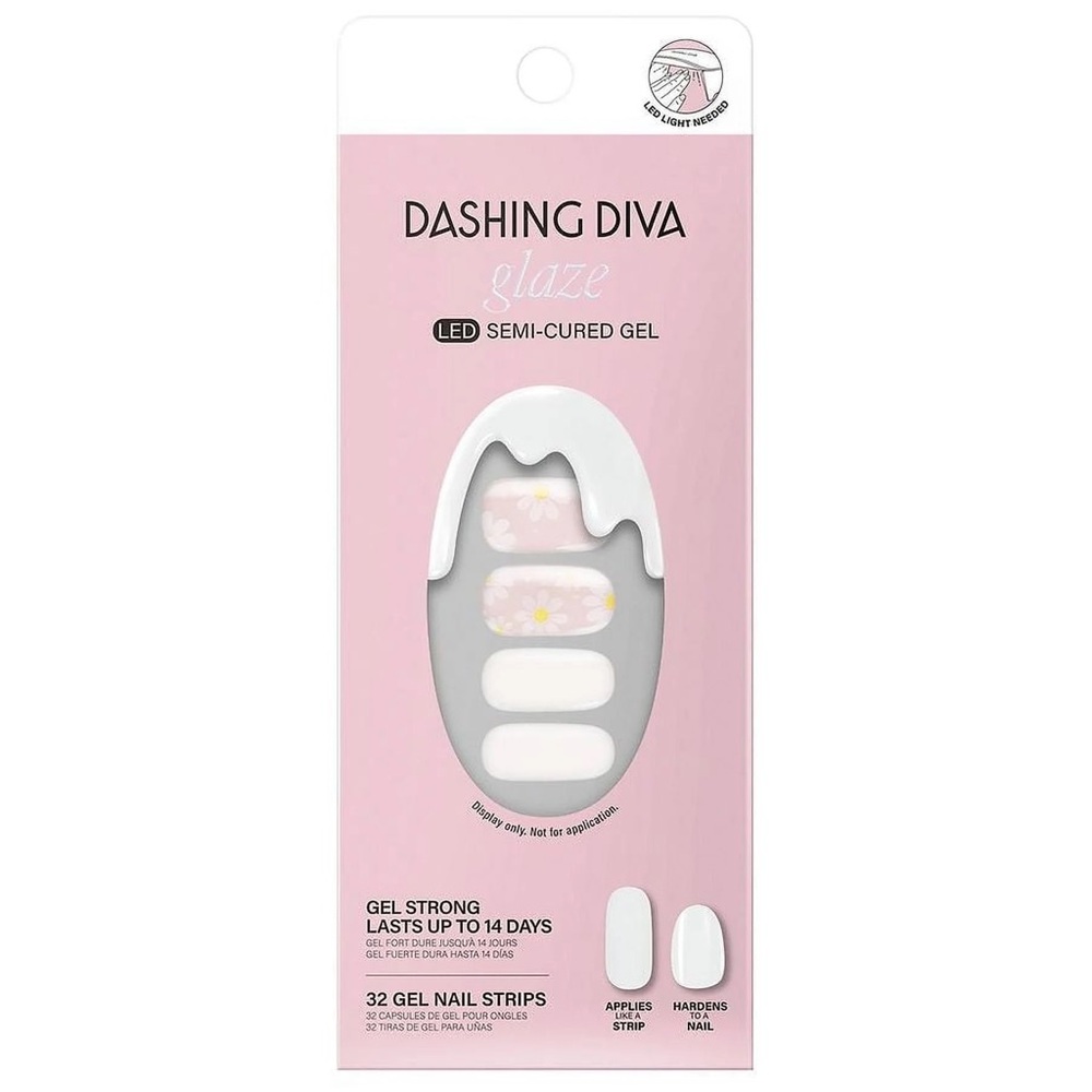 Dashing Diva Glaze LED Semi-Cured Gel Nail Daisy